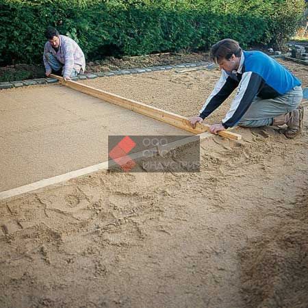 Технология укладки тротуарной плитки на песок своими руками