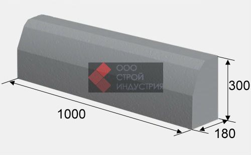 Цены на бордюрный камень 1000х300х150 Цены на бордюрный камень 1000х300х150